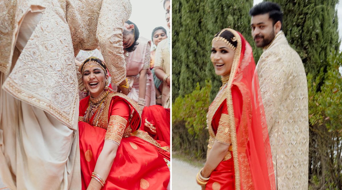 Kareena Kapoor Khan wore a striking pale pink Manish Malhotra sari to Alia  Bhatt and Ranbir Kapoor's nuptials