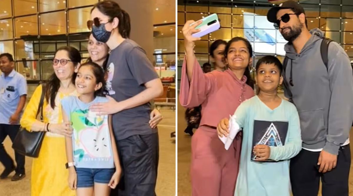 Vicky Kaushal And Katrina Kaif Get Spotted At The Airport After A Long Time, Click Pictures With Fans (Watch Video)