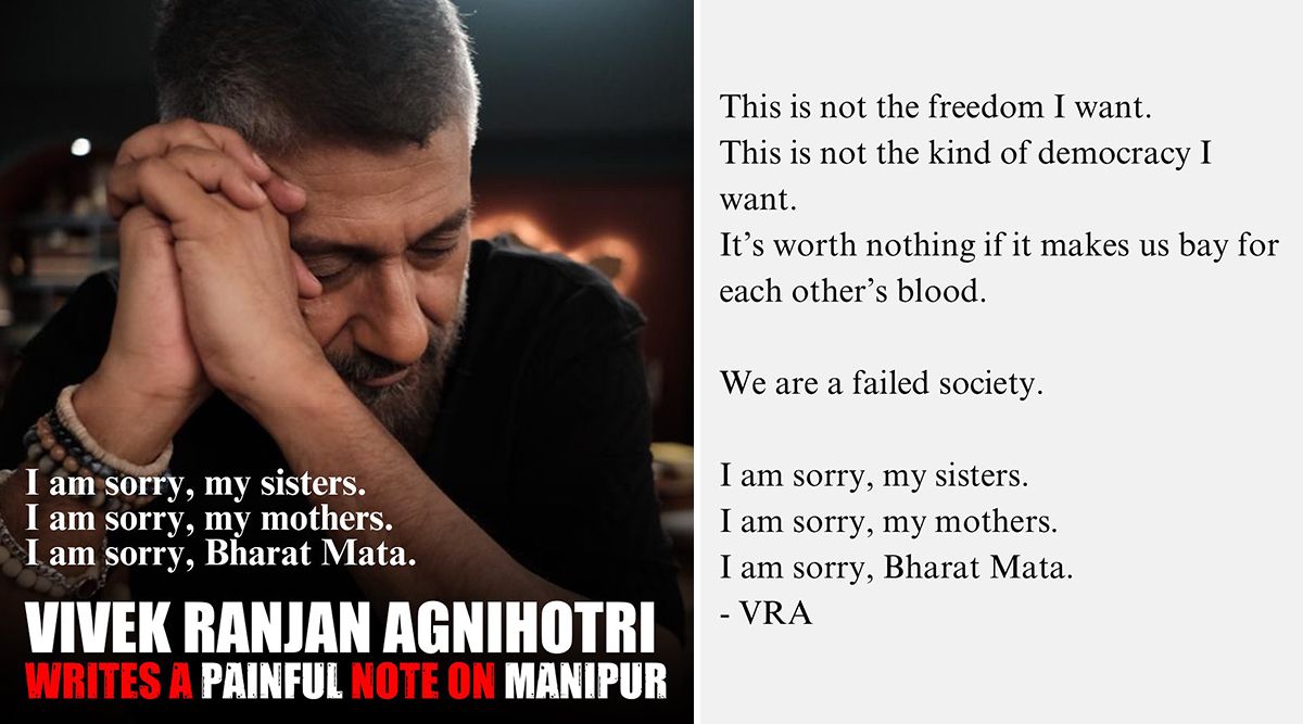 Manipur Violence: Filmmaker Vivek Agnihotri Voices Support For Victims In A Heartfelt Note (View Post)