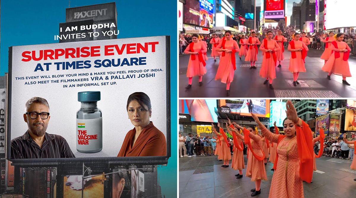 The Vaccine War: Vivek Ranjan Agnihotri And Pallavi Joshi's  Wraps Up Grand Campaign With A Flash Mob At Times Square! (View Post)