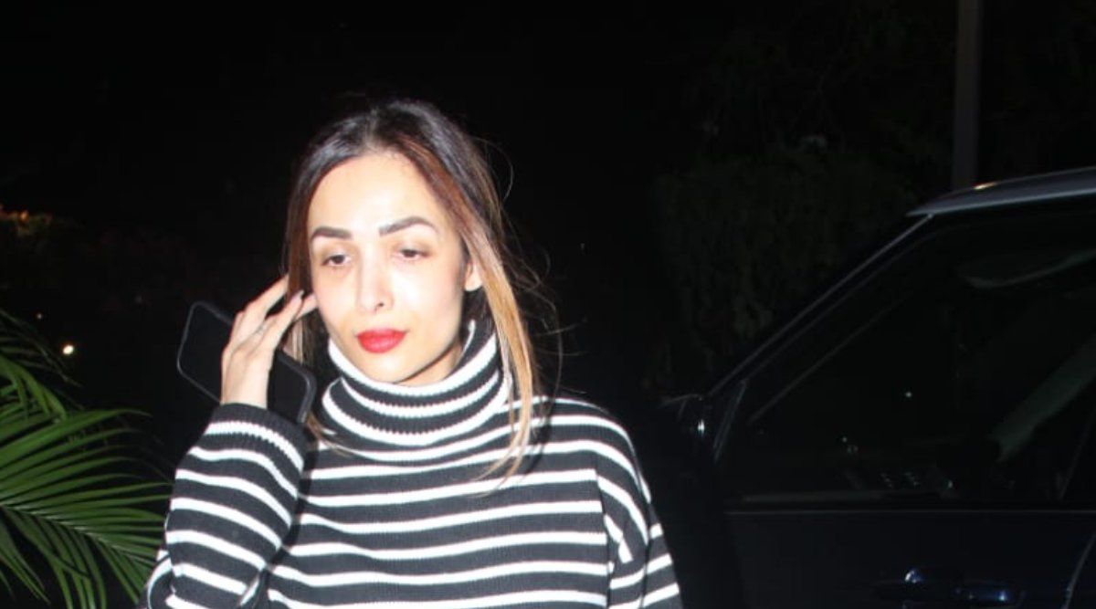 Malaika Arora was photographed in Bandra.