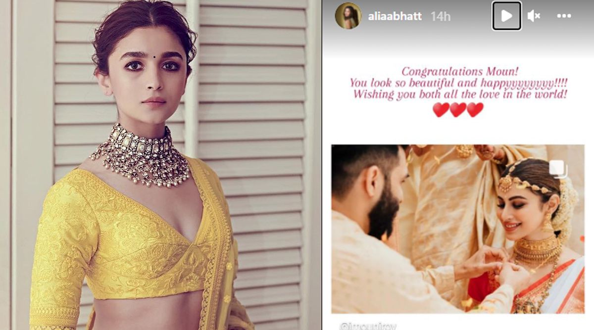 Alia Bhatt sends her good wishes to newlyweds Mouni Roy and Suraj Nambiar