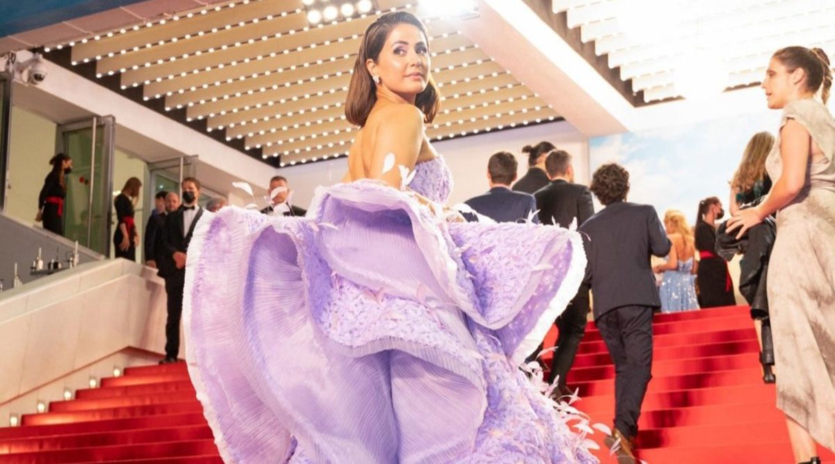 Cannes 2022: Hina Khan stuns everyone in a lavender gown on the red carpet