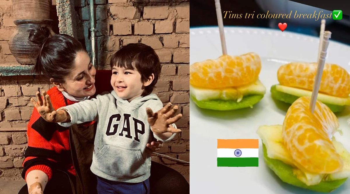 Kareena Kapoor Khan gives a sneak glimpse of Taimur’s Republic Day tricolour breakfast