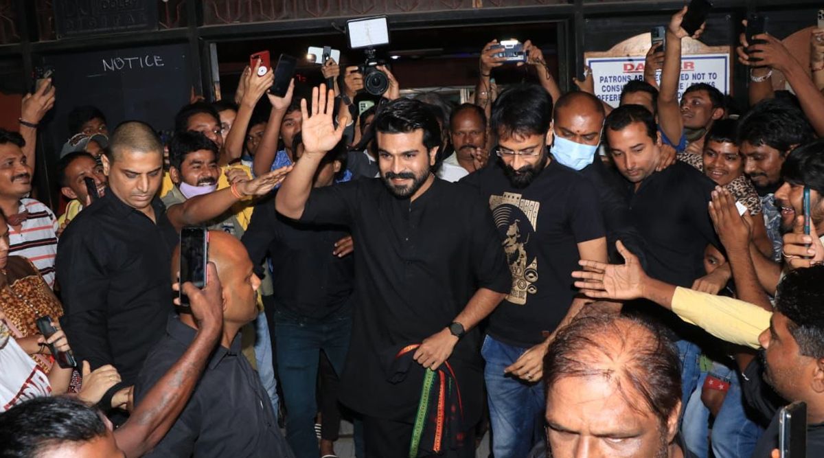 Ram Charan gets roaring reception from fans in Mumbai