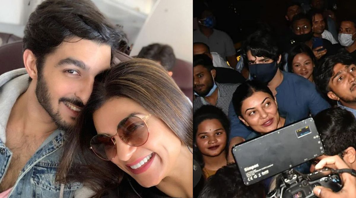 Ex-Rohman Shawl rescues Sushmita Sen as she gets mobbed in Mumbai