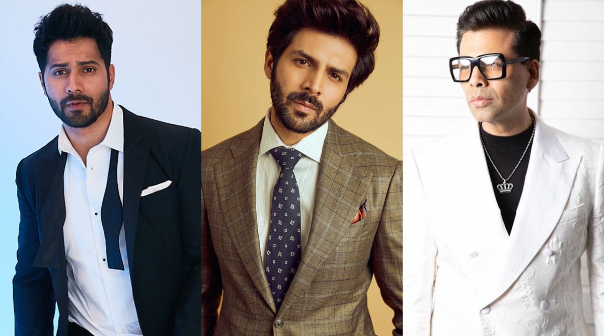 Varun Dhawan brings Kartik Aaryan and Karan Johar together on stage amid their rift