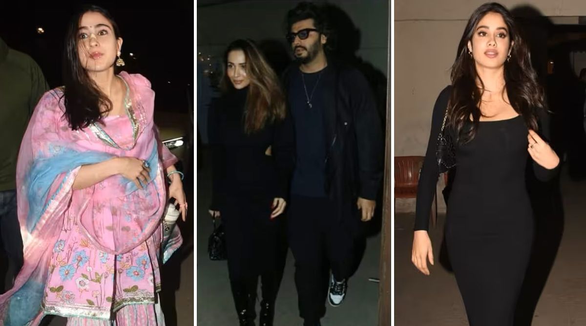 Varun Dhawan, Natasha Dalal’s anniversary celebs attend in ALL BLACK;Sara Ali Khan in Blue ethnic wear! Watch