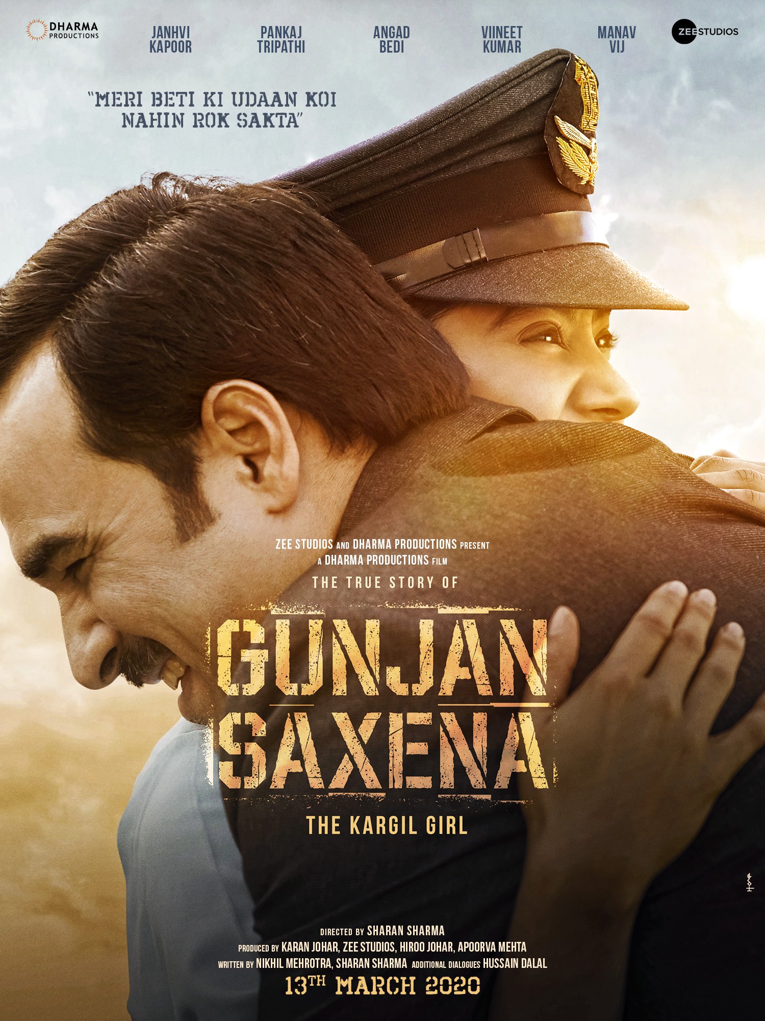 Gunjan Saxena The Kargil Girl (2020) Hindi Movie 480p NF HDRip ESubs 350MB