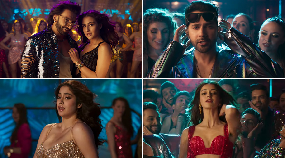 Rocky Aur Rani Ki Prem Kahaani: Ranveer Singh's STAR-STUDDED 'Heart Throb' Song Sets The Stage On Fire With Varun Dhawan, Ananya Panday, Janhvi Kapoor, Sara Ali Khan! (Watch Video)
