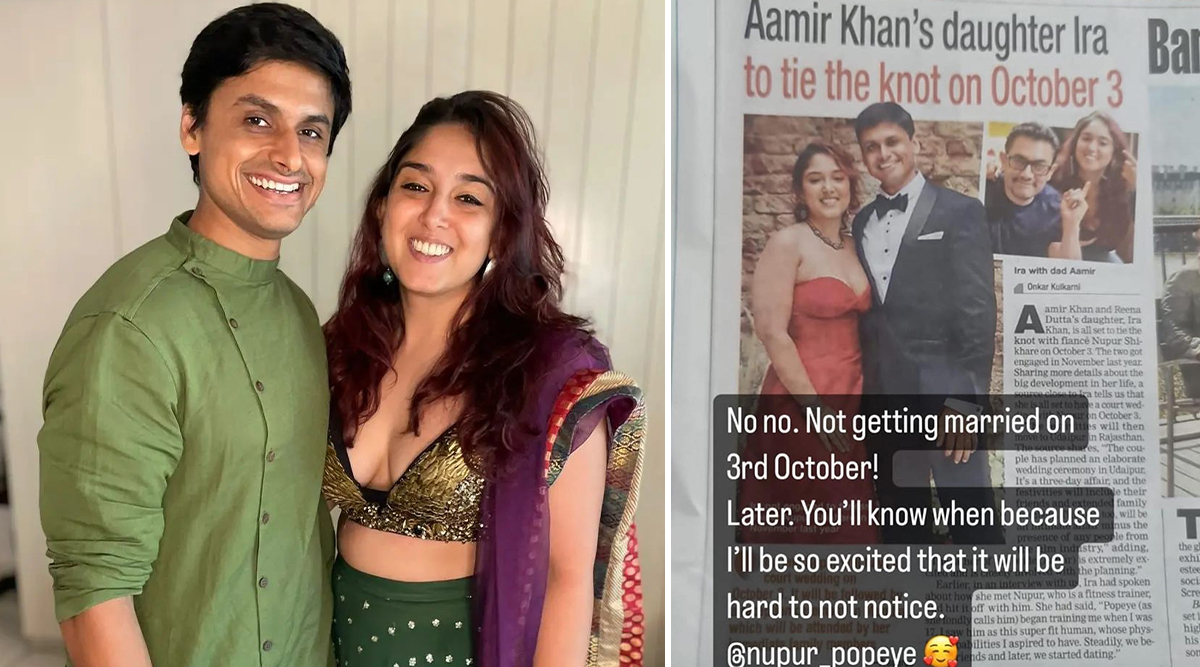 What!! Aamir Khan's Daughter Ira Khan And Nupur Shikhare Are NOT Getting Married On 3rd October? Here's What We Know!