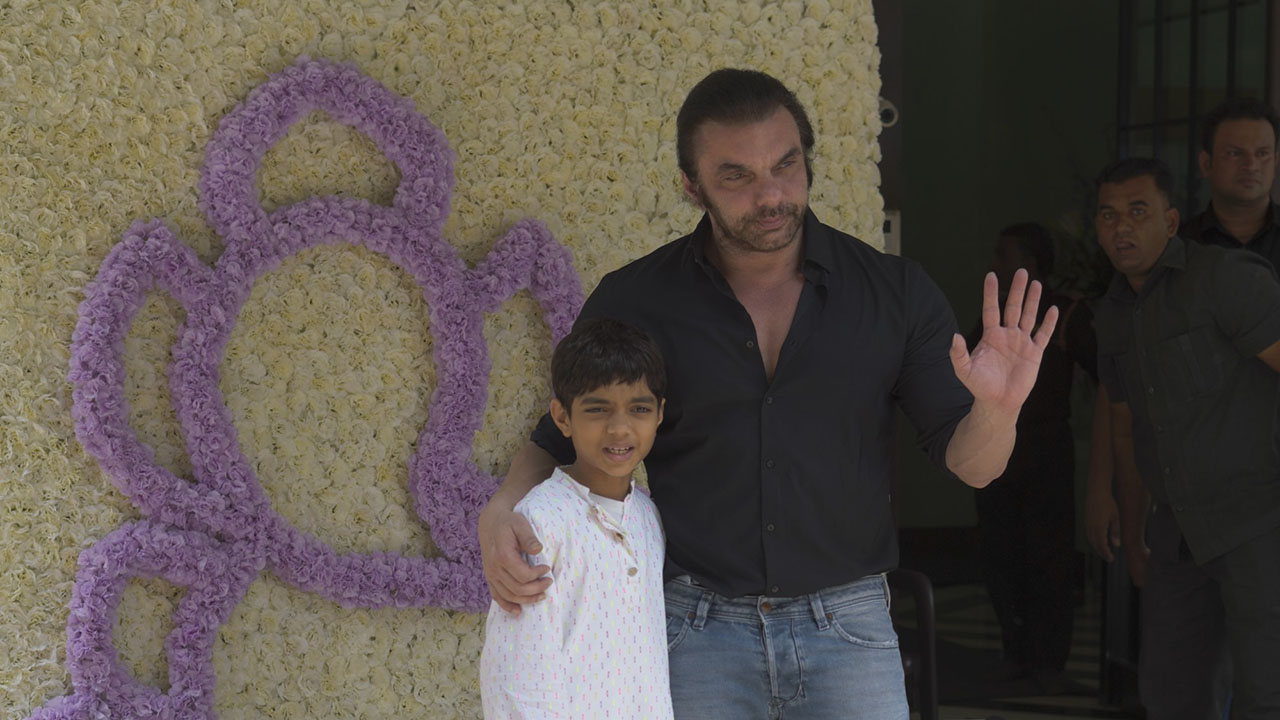 Sohail Khan, Arbaaz Khan, Shamita Shetty And Akansha At Arpita Khans Home For Celebrating Ganpati