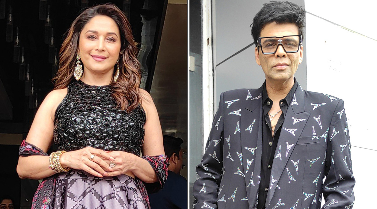 Madhuri Dixit, Karan Johar, And Other Stars Snapped On The Sets Of Jhalak Dikhhla Jaa S10