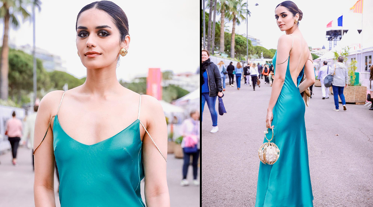 Cannes 2023: Manushi Chhillar Steals The Limelight On The Red Carpet In A Jaw-Dropping BRALESS Turquoise Gown (View Pic)