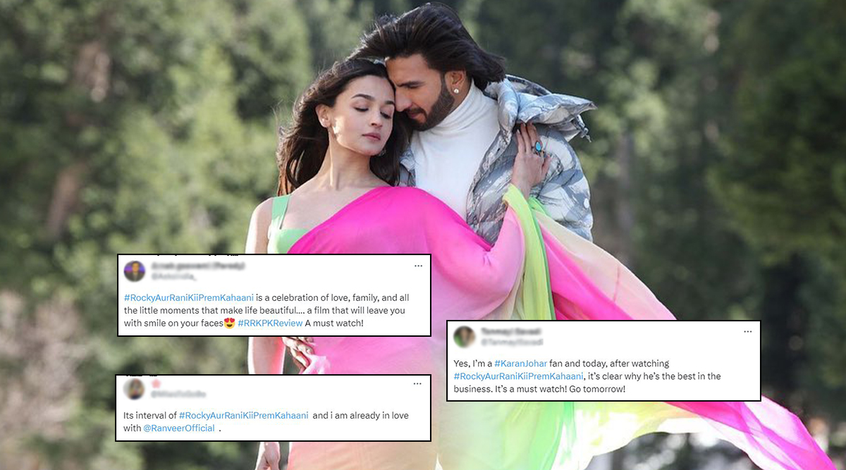 Rocky Aur Rani Kii Prem Kahaani Twitter Reactions: Ranveer Singh And Alia Bhatt’s Film MESMERIZES Netizens; Say 'K3G Of Our Time...' (View Tweets) 