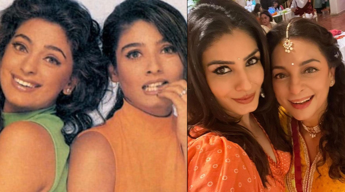Raveena Tandon has shared the throwback pics of Juhi Chawla and her on Juhi’s birthday. See here!