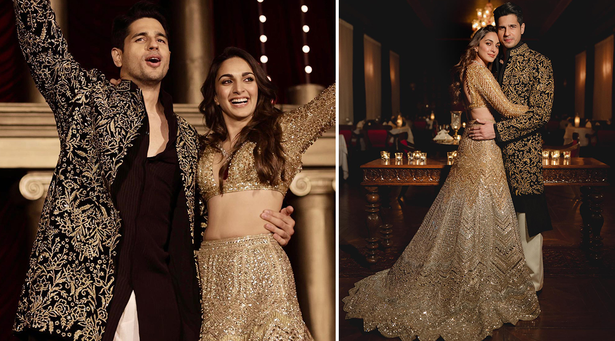 Kiara Advani and Sidharth Malhotra share their sangeet pictures; the newlyweds personifies ROYALTY!