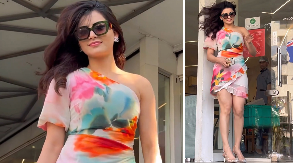 Urvashi Rautela sets the GRAM on her fire with her pictures in a tie-dye floral dress; SEE PICS!