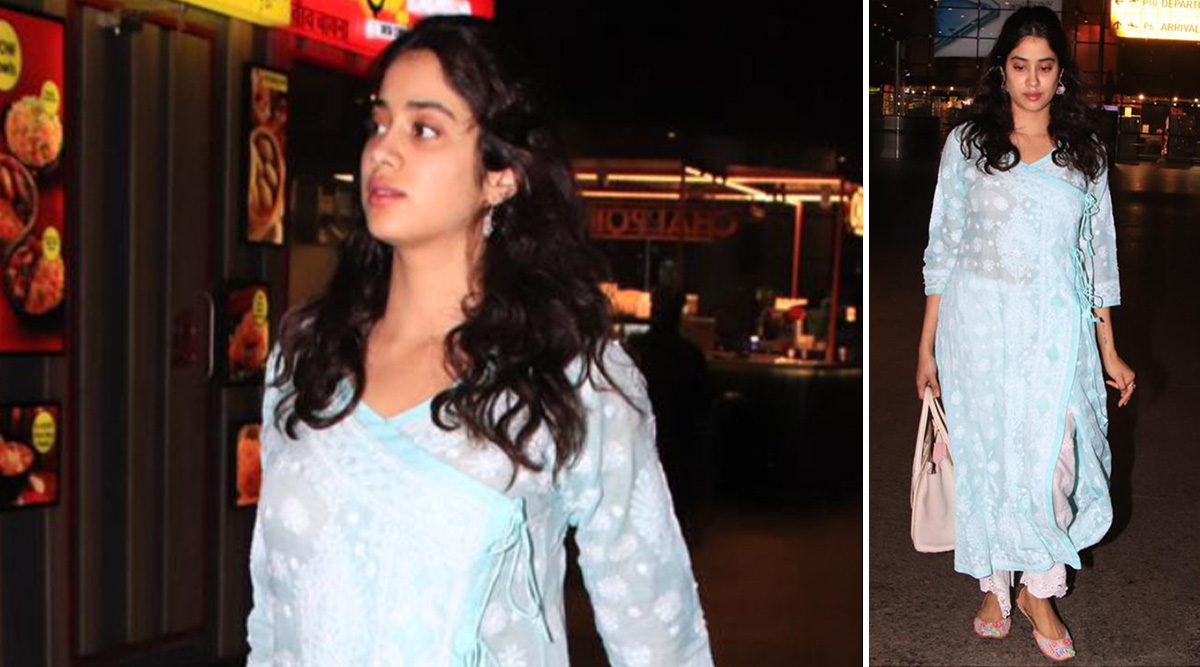 Janhvi Kapoor in an Angrakha kurta set is a total desi star