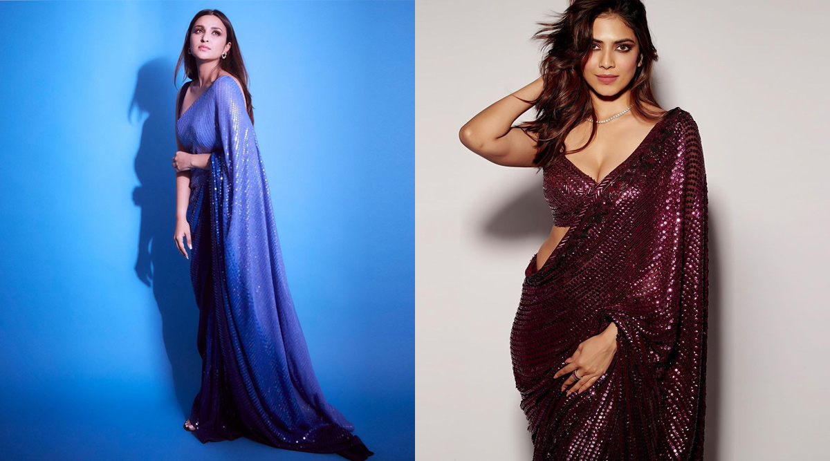 Parineeti Chopra and Malavika Mohanan in these Manish Malhotra sequin sarees will make your heads turn
