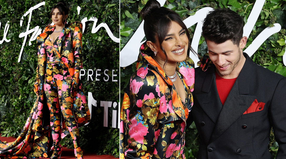 Priyanka Chopra turns head in this floral attire for British Fashion Awards in London