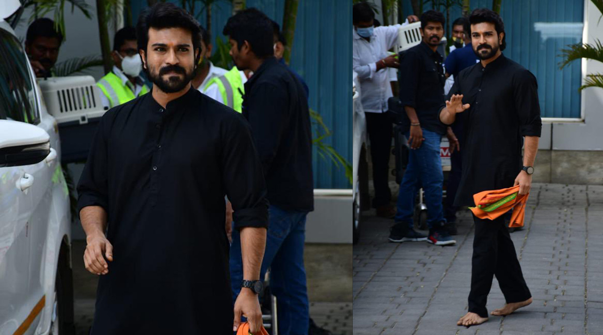 Ram Charan was spotted barefoot at the airport: Ram Charan’s Ayyappa Deeksha begins