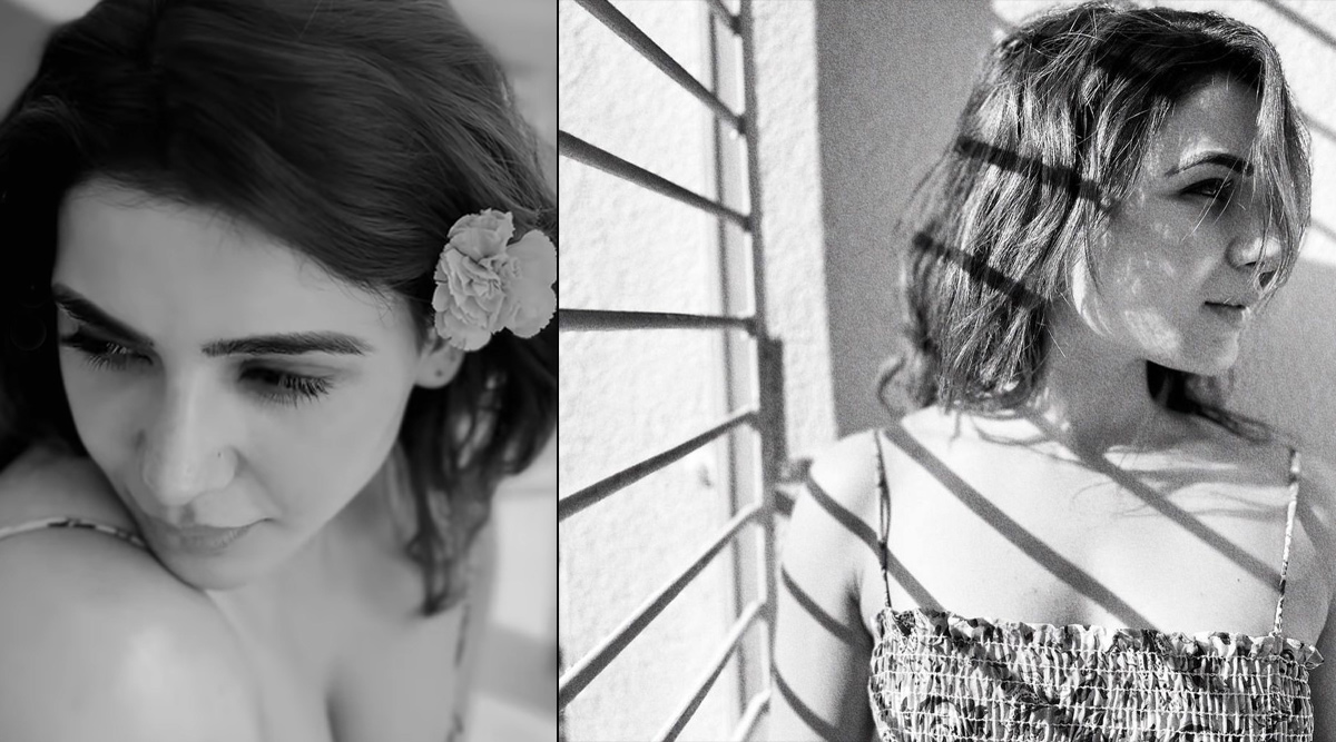 Samantha sets the Gram on fire with a gorgeous B&W picture in a strappy summer dress
