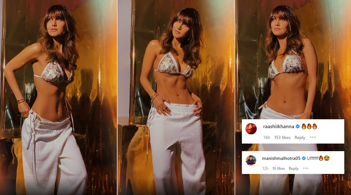 Vaani Kapoor's sexy post has been commented on by Raashi Khanna and Manish Malhotra