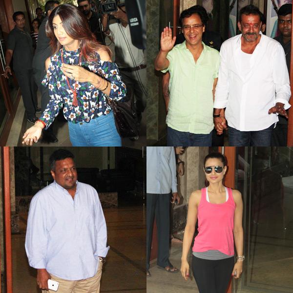 B-Town Personalities Meet Sanjay Dutt At His Residence