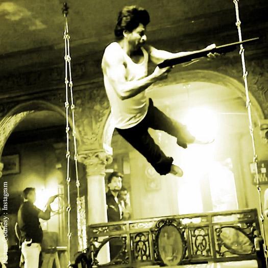 Must See: Shah Rukh Khan’s ‘flying stunt’ picture for Raees