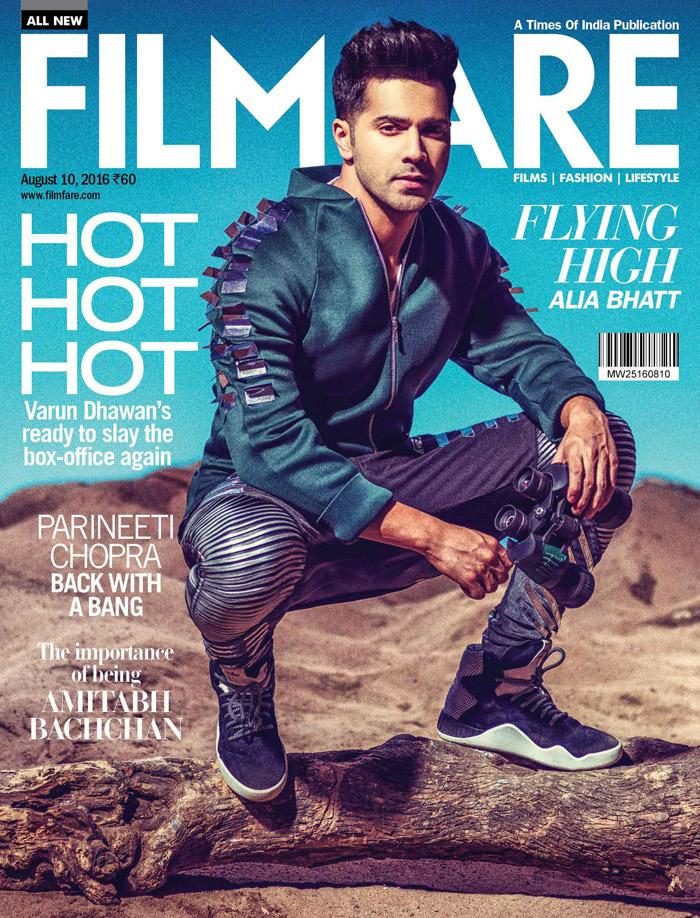 Varun Dhawan shines on the Filmfare Magazine’s latest issue