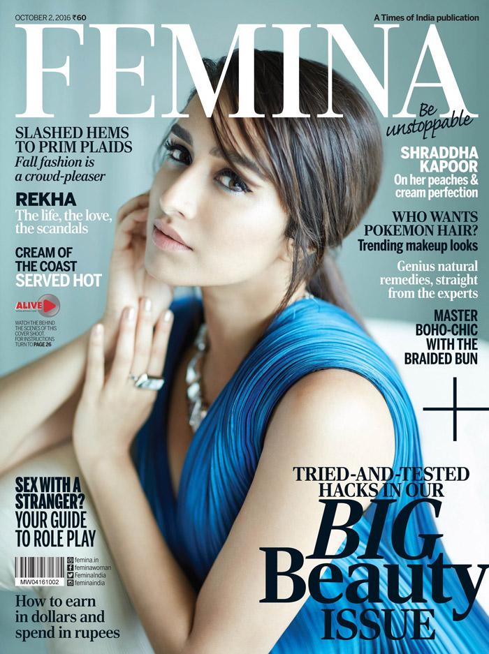 Shraddha Kapoor shines on the cover of Femina October Issue!