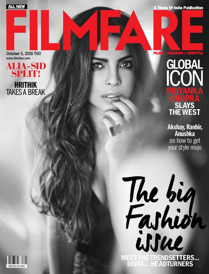 Global diva Priyanka Chopra sizzles on the Filmfare Cover!