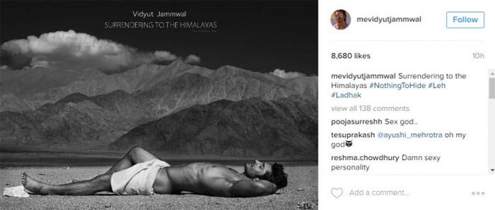 Vidyut Jamwal makes super hot debut on Instagram!