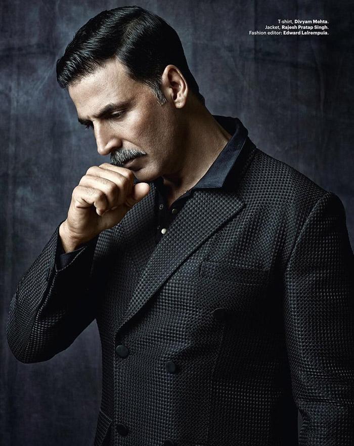 Akshay Kumar Looks Dapper in the latest shoot for Harper’s Bazaar India