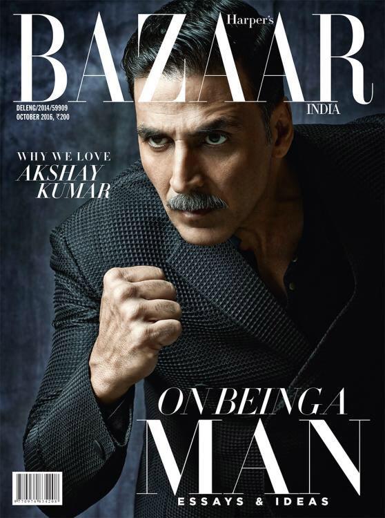 Akshay Kumar on the latest cover of Harper’s Bazaar Magazine