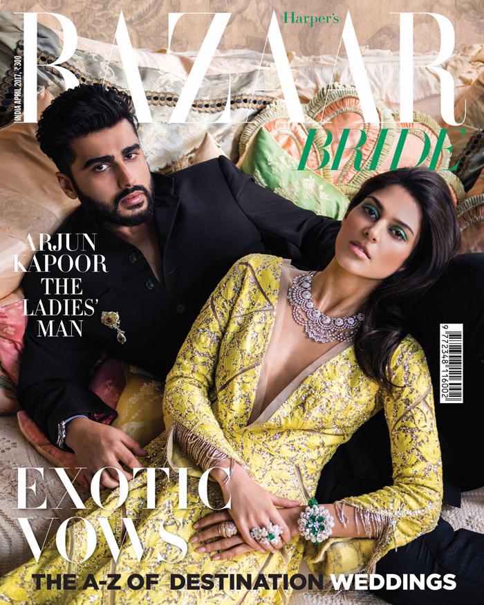 Arjun Kapoor poses for Haper’s Bazaar Bride cover